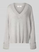 Loose fit gebreide pullover met wol