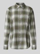 Relaxed fit overhemdblouse met borstzak