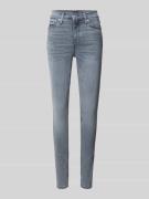 Skinny fit jeans van katoenmix