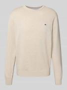 Gebreide pullover met ronde hals
