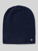 Kasjmier muts met labelapplicatie