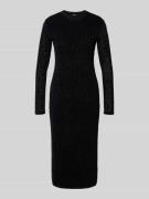 Midi-jurk met ronde hals, model 'DEBRA'