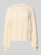 Regular fit gebreide pullover van viscosemix, model 'RUBINA'