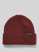 Beanie met labeldetail