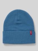 Beanie met labeldetail