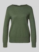 Gebreide pullover met boothals