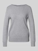 Gebreide pullover met boothals