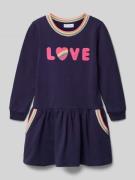 Regular fit jurk met statementapplicatie, model 'Elma'