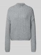 Relaxed fit gebreide pullover van katoenmix met wol, model 'SAFINEYNY'
