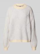 Comfort fit gebreide pullover met wol, model 'JENNA'