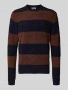 Gebreide pullover met linnen, model 'ALPINE'