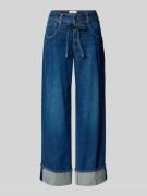 Loose fit jeans met strikceintuur, model 'CLAIRE'