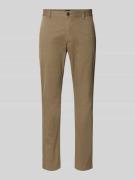 Slim fit chino van katoenmix