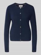 Gebreid jack van kasjmier met ronde hals