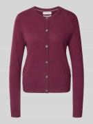 Gebreid jack van kasjmier met ronde hals