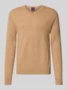 Gebreide pullover van een mix van wol en kasjmier met V-hals