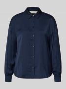 Regular fit overhemdblouse met viscose, model 'Sandelina'