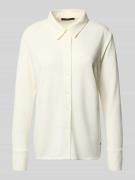 Regular fit blouse van lyocellmix met labeldetail