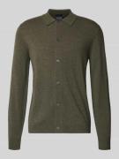 Gebreid jack van mix van katoen en kasjmier