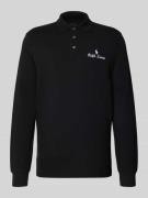 Classic fit poloshirt met labelstitching
