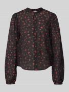 Regular fit overhemdblouse van viscosemix, model 'Nancy'