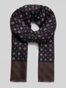 Sjaal van wol in all-over look