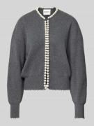 Comfort fit gebreid jack van wolmix met kasjmier, model 'IDEAS'