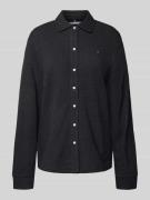 Regular fit blouse met lange mouwen van puur katoen