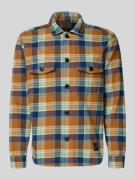 Casual fit overhemdjack met borstzakken