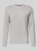 Regular fit gebreide pullover van zuiver katoen