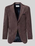 Regular fit 2-knoops colbert met reverskraag, model 'Theo'