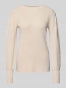 Gebreide pullover met ribboorden, model 'KANITA'