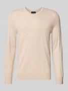 Gebreide pullover van wolmix met V-hals