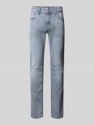 Slim fit jeans van katoenmix