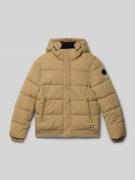 Gewatteerd jack met labelpatch, model 'HASWAR’