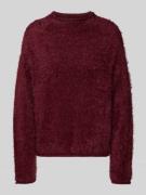 Gebreide pullover met ronde hals, model 'Cat'