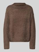 Gebreide pullover met ronde hals, model 'Cat'