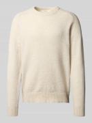 Regular fit gebreide pullover met alpaca en wol, model 'RAI'