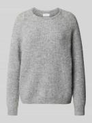 Gebreide pullover met ribboorden