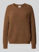 Gebreide pullover met ribboorden