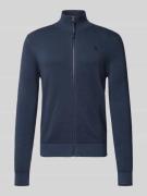 Gebreid vest met opstaande kraag