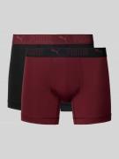 Boxershort met elastische logoband in een set van 2 stuks