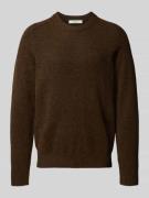 Regular fit gebreide pullover met alpaca en wol, model 'RAI'