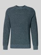 Regular fit gebreide pullover van zuiver katoen