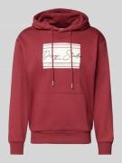 Regular fit hoodie van katoenmix
