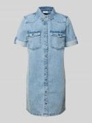 Jeansjurk met 1/2-mouwen, model 'NEW SIGNE'