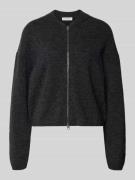 Regular fit gebreid jack van een mix van scheerwol en alpaca