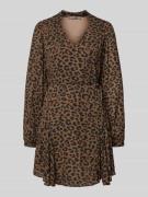 Mini-jurk met strikceintuur, model 'WANDA'