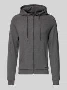 Regular fit sweatjack van katoenmix, model 'HERITAGE'