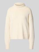 Oversized gebreide pullover van een mix van scheerwol en katoen